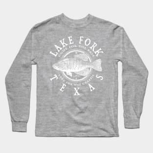 Lake Fork, Texas, Crappie Fishing Long Sleeve T-Shirt